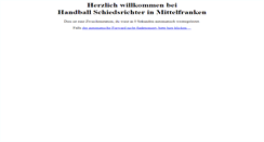 Desktop Screenshot of handball-sr-mittelfranken.de